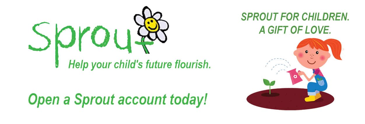 Sprout account ad - chlidrens savings account